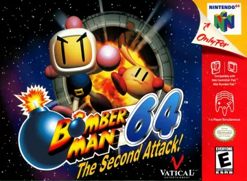 Bomberman 64 - The Second Attack! (USA) box cover front